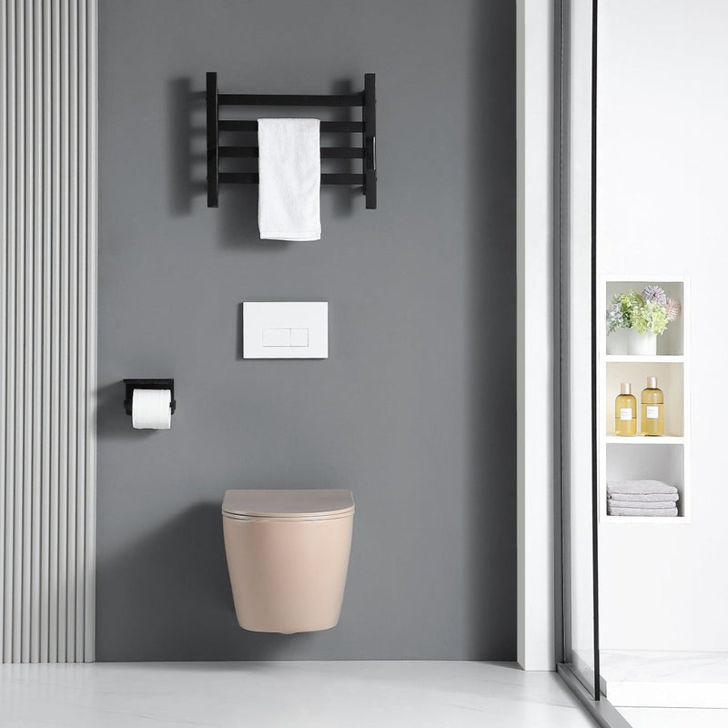 Cuvette WC suspendu CARCEO beige mat - sans bride et avec frein de chute - Le Monde du Bain