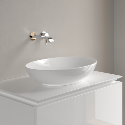 Villeroy & Boch Loop & Friends Vasque à poser, 560 x 380 x 120 mm, Blanc, sans trop-plein