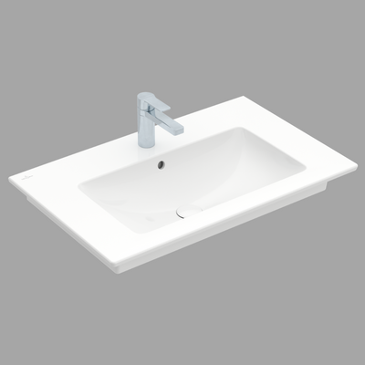 Villeroy & Boch Venticello Plan de toilette, 800 x 500 x 165 mm, Blanc, avec trop-plein