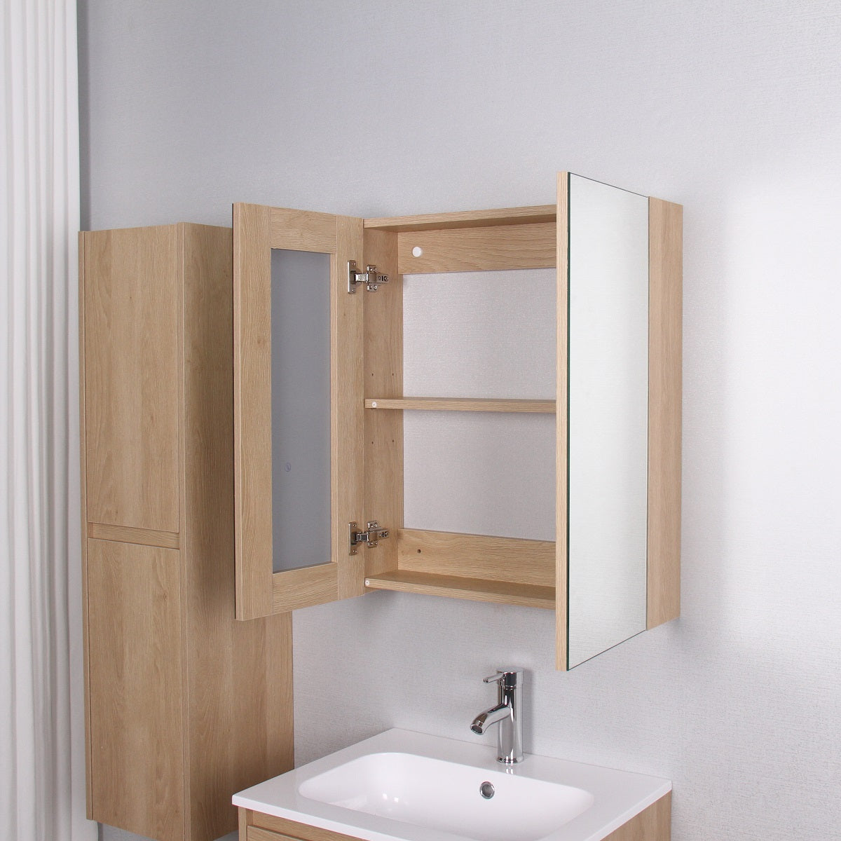 Armoire de miroir de salle de bain EMKE Porte simple Burundi