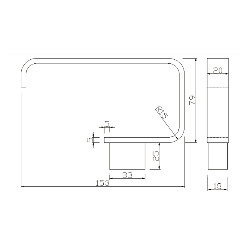 Porte-papier toilette design FUTURA - Le Monde du Bain